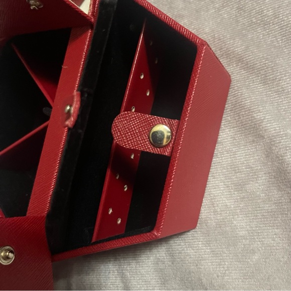 Red Hexagon Jewelry Box - Folding Origami Style - Medium SZ - Picture 9 of 10